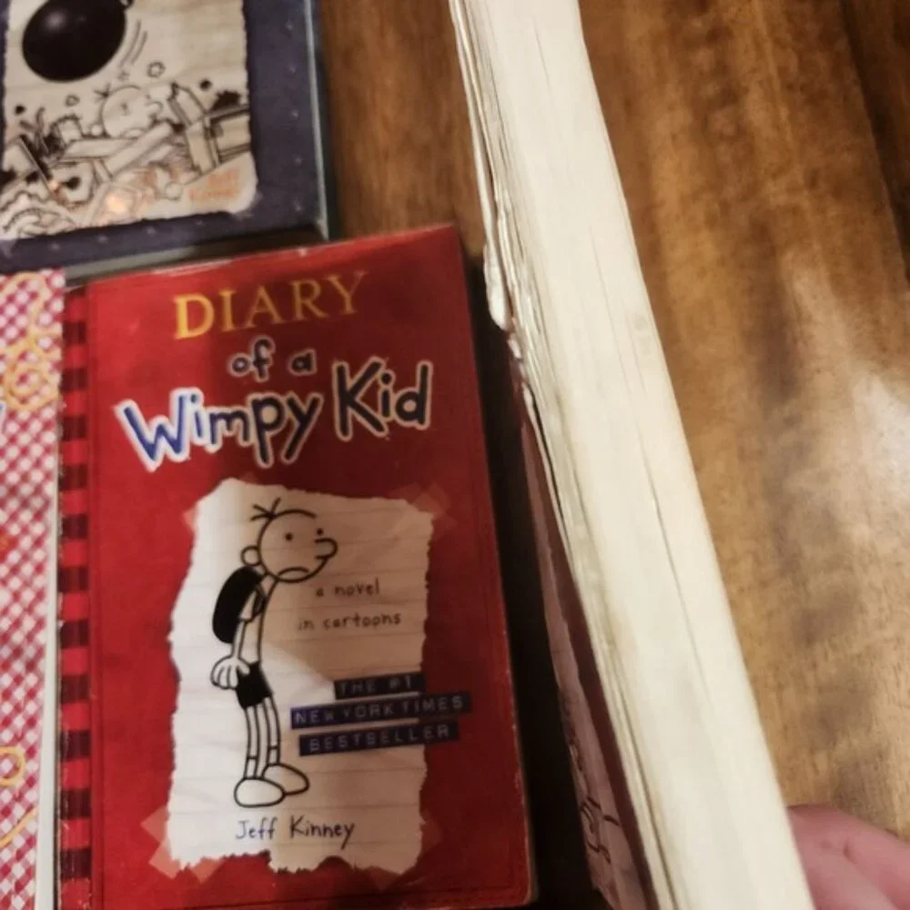 Diary of a Wimpy Kid Book Lot of 9 Jeff Kinney Hardcover and Paperback Series - Picture 3 of 4